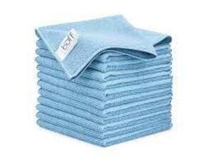 DESCRIPTION: (2) BUNDLES OF APPROX (100) MICROFIBER CLEANING TOWELSBRAND/MODEL: LEIFHEITINFORMATION: BLUERETAIL$: $26.05 PER BUNDLEQTY: 2