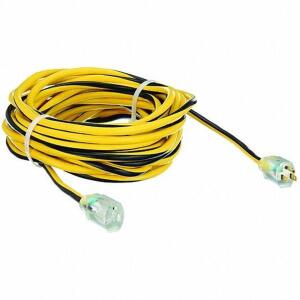 DESCRIPTION: (1) GENERAL PURPOSE LIGHTED EXTENSION CORD BRAND/MODEL: POWER FIRST #3EB10 INFORMATION: YELLOW RETAIL$: $74.39 EA SIZE: 50 FT QTY: 1