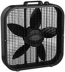 DESCRIPTION: (1) BOX FAN BRAND/MODEL: LASKO D�COR INFORMATION: BLACK RETAIL$: $32.34 EA SIZE: 20" QTY: 1