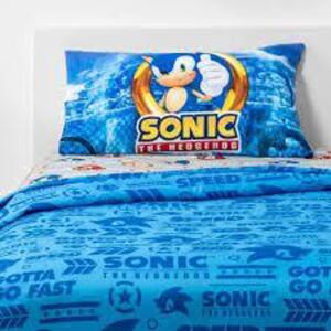 DESCRIPTION: (1) TWIN SHEET SET BRAND/MODEL: SONIC THE HEDGEHOG RETAIL$: $20.98 EA SIZE: TWIN QTY: 1