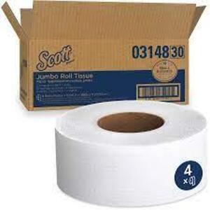 DESCRIPTION: (1) JUMBO ROLL BATH TISSUE BRAND/MODEL: SCOTT #0314830 INFORMATION: WHITE RETAIL$: $50.00 EA QTY: 1