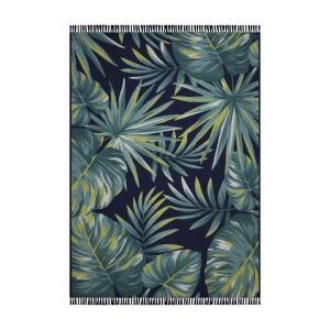 DESCRIPTION: (1) BLUE TROPICAL OUTDOOR RUG BRAND/MODEL: BH&G TROPICAL RUG RETAIL$: 44.97 SIZE: 5x7" QTY: 1