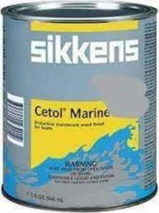 DESCRIPTION: (2) MARINE TRANSLUCENT WOOD FINISH FOR BOATS BRAND/MODEL: SIKKENS RETAIL$: $189.99 EA SIZE: 1 GALLON QTY: 2