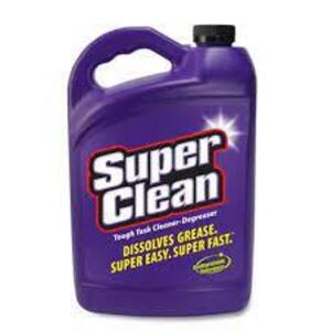 DESCRIPTION: (2) TOUGH TASK CLEANER DEGREASER BRAND/MODEL: SUPER CLEAN #551260620 RETAIL$: $10.00EA SIZE: 1 GALLON QTY: 2