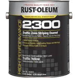 DESCRIPTION: (2) TRAFFIC ZONE STRIPING ENAMEL BRAND/MODEL: RUST OLEUM 2300 INFORMATION: TRAFFIC YELLOW RETAIL$: $100.00 EA SIZE: 1 GALLON QTY: 2