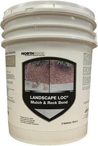 DESCRIPTION: (1) LANDSCAPE LOC MULCH AND ROCK BOND BRAND/MODEL: NORTHROCK RETAIL$: $167.00 EA SIZE: 5 GALLON QTY: 1