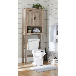 DESCRIPTION: (1) SPACE SAVER OVER THE TOILET STORAGE BRAND/MODEL: BETTER HOMES AND GARDENS INFORMATION: RUSTIC GREY RETAIL$: $85.00 EA QTY: 1