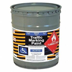 DESCRIPTION (1) SOLVENT BASED TRAFFIC ZONE MARKING PAINT BRAND/MODEL RAE #3EHH1 ADDITIONAL INFORMATION HANDICAP BLUE RETAILS FOR $263.26 SIZE 5 GALLON