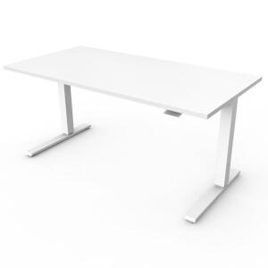 DESCRIPTION: (1) FLOAT SIT STAND DESK TABLE TOP BRAND/MODEL: HUMANSCALE #55027 INFORMATION: GRAPHITE RETAIL$: $1994.00 EA SIZE: 30X48", MUST COME INSP