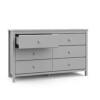 DESCRIPTION: (1) SIDE BY SIDE DRAWER DRESSER BRAND/MODEL: STORKCRAFT #03666-40F-AC INFORMATION: PEBBLE GRAY RETAIL$: $279.99 EA QTY: 1