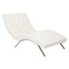 DESCRIPTION: (1) CHAISE LOUNGE CHAIR BRAND/MODEL: AVENUE SIX #BAK72-W32 INFORMATION: WHITE TUFTED, BLAKE RETAIL$: $375.70 EA QTY: 1