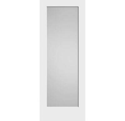 DESCRIPTION: (1) DOOR WITH FROSTED WINDOW BRAND/MODEL: TRIMLITE INFORMATION: WHITE RETAIL$: $418.67 EA SIZE: 28" X 80", IMAGES ARE FOR ILLUSTRATION PU