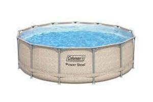 DESCRIPTION: (1) POWER STEEL FRAME ABOVE GROUND POOL BRAND/MODEL: COLEMAN INFORMATION: OVAL RETAIL$: $600.00 EA SIZE: 13'X42" QTY: 1