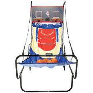 DESCRIPTION: (1) INDOOR ARCADE BASKETBALL GAME BRAND/MODEL: NBA RETAIL$: $144.86 EA SIZE: 81" X 43" X 80.5" QTY: 1