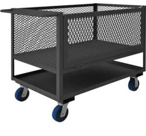 DESCRIPTION (1) DURHAM MESH BOX TRUCK BRAND/MODEL 4STEDGEX30486PU ADDITIONAL INFORMATION GRAY/WELDED STEEL/RETAILS AT $1,383.80 SIZE 54-1/2"L X 30"W X