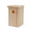 DESCRIPTION: (1) WOODEN SPARROW TRAP BIRDHOUSE BRAND/MODEL: WCS #NWSSTWH INFORMATION: RAW WOOD RETAIL$: $39.95 EA SIZE: 9"H x 5"W x 5.5"D QTY: 1