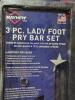 DESCRIPTION: (1) LADY FOOT PRY BAR SET BRAND/MODEL: MAYHEW #2KKU8 INFORMATION: STEEL RETAIL$: $110.30 EA SIZE: 3 PIECE, 12" 16" 21" QTY: 1 - 2