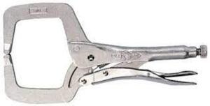 DESCRIPTION: (3) WIDE OPENING LOCKING C-CLAMP BRAND/MODEL: IRWIN INFORMATION: STEEL RETAIL$: $22.89 EA SIZE: 11" QTY: 3