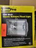 DESCRIPTION: (2) QUARTZ HALOGEN FLOOD LIGHT BRAND/MODEL: LUMAPRO RETAIL$: $20.17 EA SIZE: 500 WATT QTY: 2 - 3