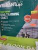 DESCRIPTION: (1) TWO DOOR DOG TRAINING CRATE BRAND/MODEL: VIBRANT LIFE INFORMATION: BLACK RETAIL$: 72 SIZE: 36" QTY: 1 - 2