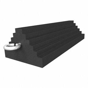 DESCRIPTION: (4) WHEEL CHOCKS BRAND/MODEL: CHECKERS #471F54 INFORMATION: BLACK RETAIL$: $47.30 EA SIZE: 8"W 5"H 8"D QTY: 4