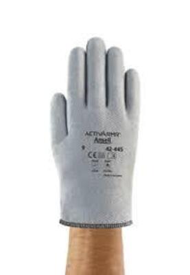 DESCRIPTION: (24) PAIRS OF HOT MILL GLOVES BRAND/MODEL: ANSELL CRUSADER #42-445 RETAIL$: $18.25 EA SIZE: SIZE 9 QTY: 24