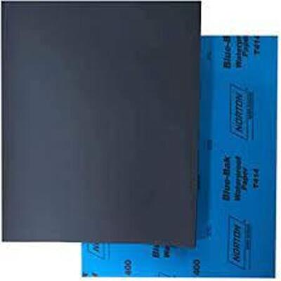 DESCRIPTION: (2) PACKS OF (50) SANDING SHEETS BRAND/MODEL: NORTON #1KUL9 INFORMATION: BLUE BACK RETAIL$: $68.21 PER PACK SIZE: 11"L 9"W QTY: 2