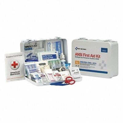 DESCRIPTION: (2) FIRST AID KID BRAND/MODEL: GRAINGER #488G76 INFORMATION: WHITE RETAIL$: $68.99 EA SIZE: 25 PEOPLE SERVED QTY: 2