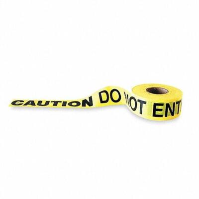 DESCRIPTION: (12) BARRICADE TAPE BRAND/MODEL: GRAINGER/1N956 INFORMATION: CAUTION DO NOT ENTER/YELLOW & BLACK RETAIL$: 19.10 EA SIZE: 3" X 1000' QTY: