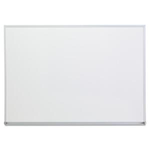 DESCRIPTION (2) UNIVERSAL MELAMINE DRY ERASE BOARD BRAND/MODEL UNV43624 ADDITIONAL INFORMATION SATIN-FINISHED ALUMINUM FRAME/RETAILS AT $38.49 EACH SI