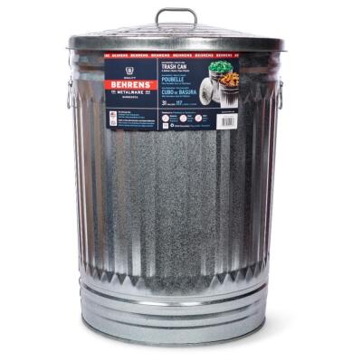 DESCRIPTION (7) BEHREN GARAGE TRASH CAN BRAND/MODEL 1270K ADDITIONAL INFORMATION WITH OUT LIDS/SILVER/HOLDS UP TO 35LBS/RETAILS AT $21.88 EACH SIZE 31