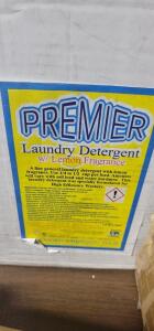 DESCRIPTION: (1) BOX OF LAUNDRY DETERGENT BRAND/MODEL: PREMIER INFORMATION: LEMON RETAIL$: $40.00 EA SIZE: 50 LB QTY: 1