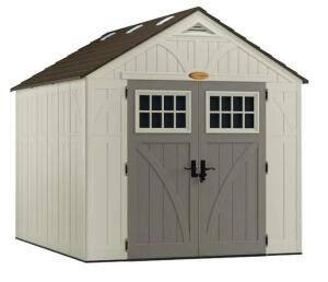 DESCRIPTION (1) SUNCAST TREMONT GABLE STORAGE SHED BRAND/MODEL BMS8100 ADDITIONAL INFORMATION MUST COME INTO INSPECT CONTENTS/STORAGE CAPACITY: 80 SQ-