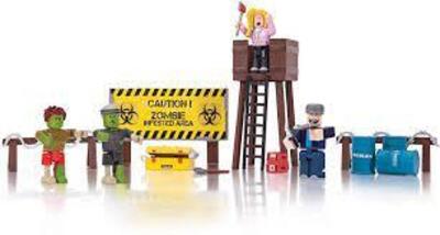 DESCRIPTION: (1) ZOMBIE ATTACK PLAYSET BRAND/MODEL: ROBLOX RETAIL$: $25.99 EA SIZE: 20 PIECES QTY: 1