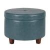 DESCRIPTION: (1) LEATHERETTE STORAGE OTTOMAN BRAND/MODEL: HOMPOP #K6862-E843 INFORMATION: GREEN RETAIL$: $100.00 EA QTY: 1