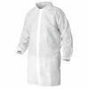 DESCRIPTION: (1) BOX OF (50) DISPOSABLE LAB COAT BRAND/MODEL: KIMBERLY CLARK #11W060 INFORMATION: WHITE RETAIL$: $243.77 EA SIZE: SIZE L QTY: 1