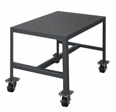 DESCRIPTION (1) DURHAM FIXED HEIGHT WORK TABLE BRAND/MODEL MTM243636-2K195 ADDITIONAL INFORMATION GRAY/MOBILE/LOAD CAPACITY: 2,000 LB/RETAILS AT $420.