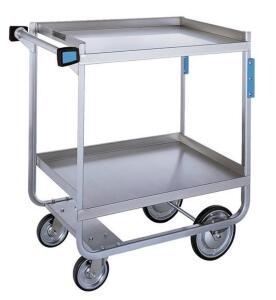 DESCRIPTION (1) LAKESIDE STAINLESS STEEL SERVICE CART BRAND/MODEL 758 ADDITIONAL INFORMATION 2-SHELF/MINOR COSMETIC DAMAGES, MUST COME INTO INSPECT/RE