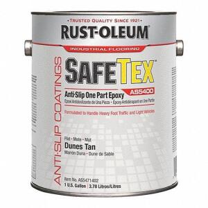 DESCRIPTION: (2) ANTI SLIP FLOOR COATING BRAND/MODEL: RUST-OLEUM #1F716 INFORMATION: DUNES TAN RETAIL$: $164.15 EA SIZE: 1 GALLON QTY: 2