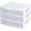 DESCRIPTION: (2) 3-DRAWER ORGANIZER BRAND/MODEL: STERILITE 2093 INFORMATION: BOTH IN SAME BOX RETAIL$: $ 39.95 EA SIZE: 10.25" H 14.5"W 14.25 D QTY: 2