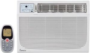 DESCRIPTION: (1) WINDOW AIR CONDITIONER BRAND/MODEL: IMPECCA/IWA25-KS30 INFORMATION: 25,000BTU COOLING, 3 SPEED, RETAIL$: $735 SIZE: 26.5"W X 18.6"H X