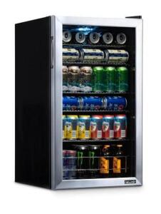 DESCRIPTION (1) NEWAIR FREESTANDING BEVERAGE COOLER FRIDGE BRAND/MODEL AB-1200 ADDITIONAL INFORMATION STAINLESS STEEL/ADJUSTABLE SHELVES/RETAILS AT $2