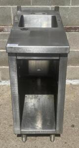 DESCRIPTION: 16" X 37" STAINLESS CABINET W/ SMALL SINK. ADDITIONAL INFORMATION MISSING (1) FAUCET. SIZE 16" X 37" LOCATION: BAY 6 QTY: 1