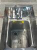 DESCRIPTION: ALL STAINLESS HAND SINK W/ SIDE SPLASHES LOCATION: BAY 6 QTY: 1 - 3