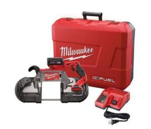 DESCRIPTION (1) MILWAUKEE DEEP-CUT BAND SAW KIT BRAND/MODEL 2729-21 ADDITIONAL INFORMATION CORDLESS/MULTI-GRIP/5-SPEEDS/RETAILS AT $506.96 THIS LOT IS