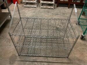 DESCRIPTION: 36" X 24" TWO TIER WIRE WALL SHELF. SIZE 36" X 24" LOCATION: BAY 6 QTY: 1