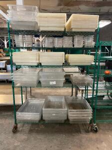 DESCRIPTION: 48" X 18" FIVE TIER COATED WIRE SHELF ON CASTERS. ADDITIONAL INFORMATION NO CONTENTS SIZE 48" X 18" X 72" LOCATION: BAY 6 QTY: 1