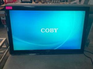 DESCRIPTION: COBY 40" FLAT SCREEN TV BRAND / MODEL: COBY TFTV4028 ADDITIONAL INFORMATION NO POWER CORD SIZE 40" LOCATION: BAY 6 QTY: 1