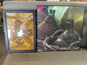 DESCRIPTION: (2) ASSORTED FRAMED PRINTS LOCATION: BAY 6 THIS LOT IS: ONE MONEY QTY: 1