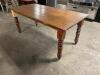 DESCRIPTION: 72" X 36" WOODEN TABLE ADDITIONAL INFORMATION ASSEMBLED SIZE 72" X 36" X 31" T LOCATION: BAY 6 QTY: 1 - 2